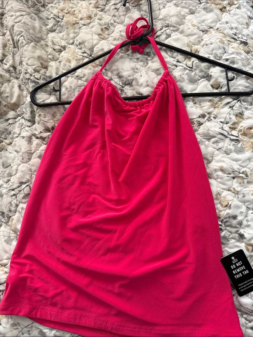 Express Hot Pink Halter Top